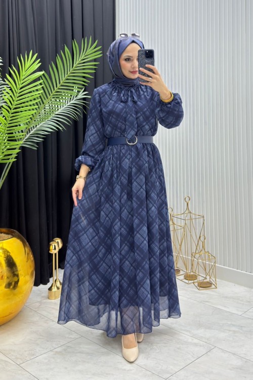 Lure Elbise Lacivert  Lacivert