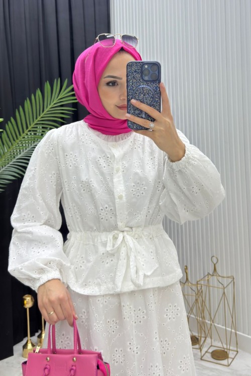 Marlen İkili Takım Beyaz