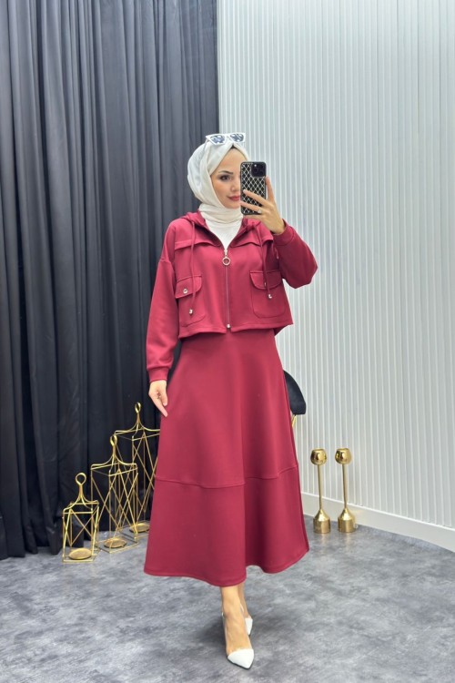 Maşa Takım Bordo Bordo