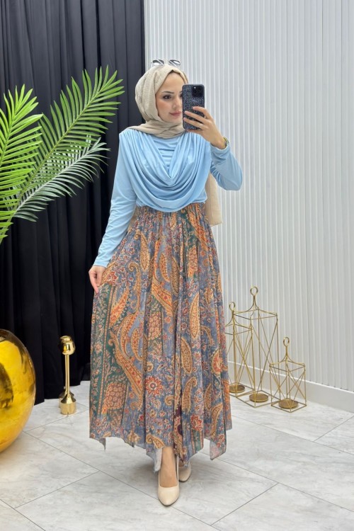 Masal Etek Takım Mavi Mavi