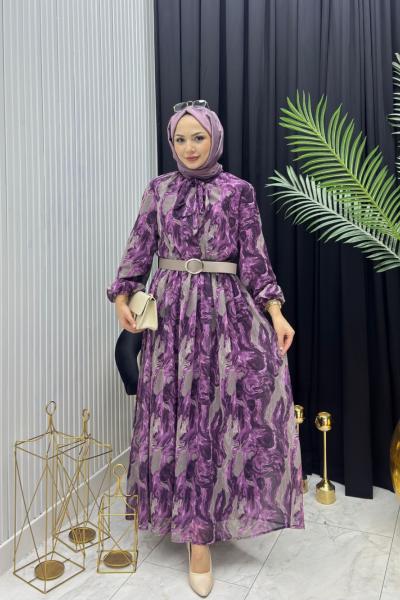 Melis Elbise Mor Mor