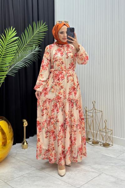 Meloni Elbise Turuncu Turuncu