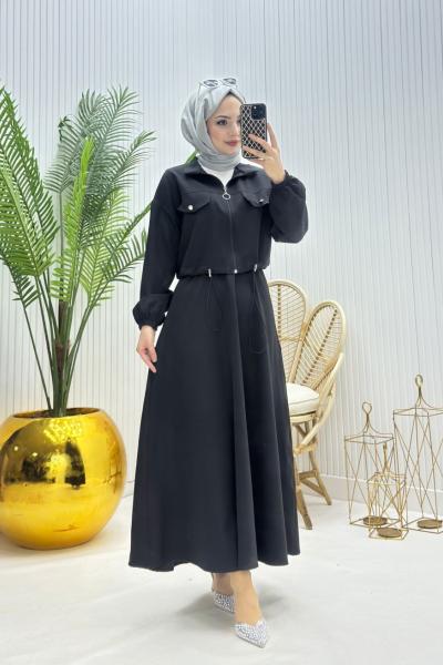 Mini Tesettür Takım Siyah Siyah