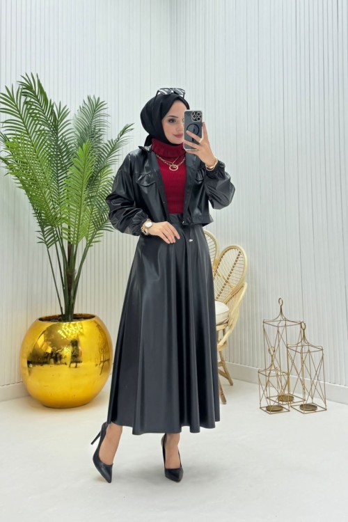 Moi Tesettür Takım Siyah  Siyah