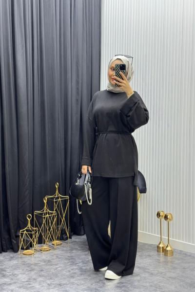 Müge Takım Siyah Siyah