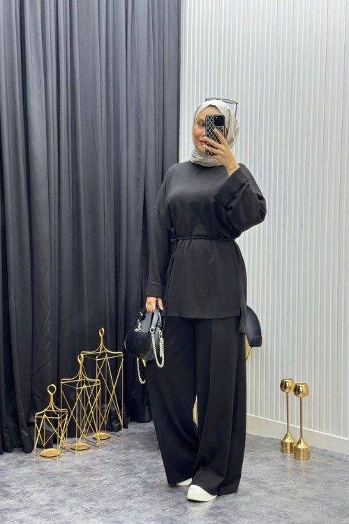 Müge Takım Siyah Siyah