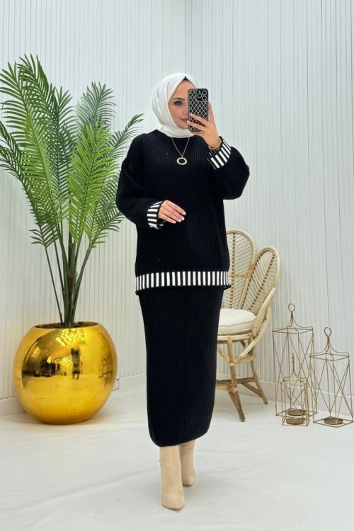 Nagi Takım Siyah Siyah