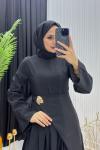 Nalya Elbise Siyah Siyah
