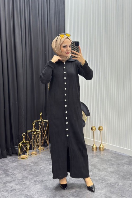Nare Elbise Siyah Siyah