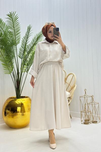 Papatya Tesettür Takım Taş Taş