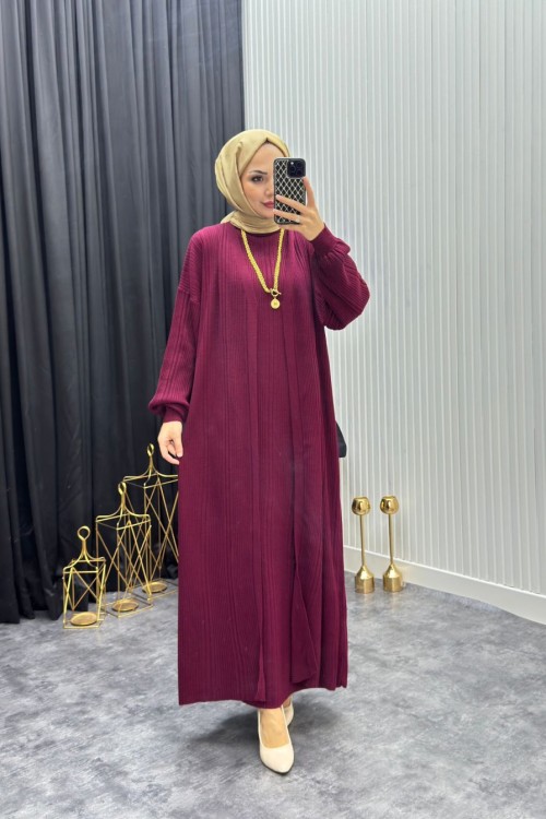 Perihan Takım Bordo Bordo