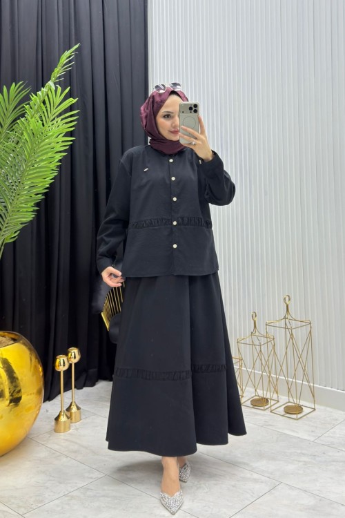 Sera Takım Siyah Siyah