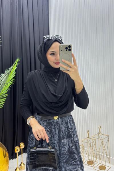 Serpil Sandy Tunik Siyah Siyah