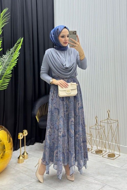 Serpil Sandy Tunik Gri Gri