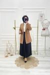 Tesettür Blazer Ceket Camel Camel