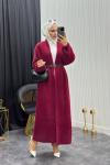 Yumoş Hırka Bordo Bordo