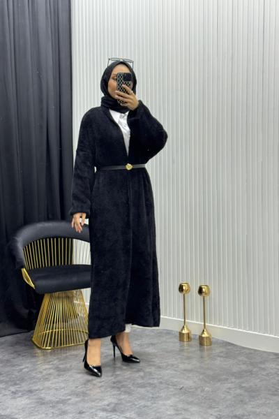 Yumoş Hırka Siyah Siyah