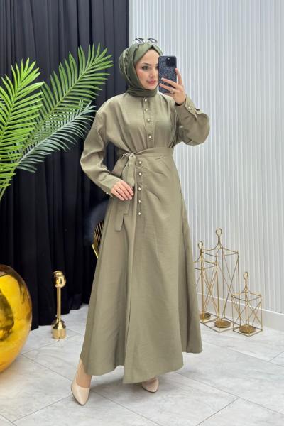 Zarafet Elbise Haki Haki