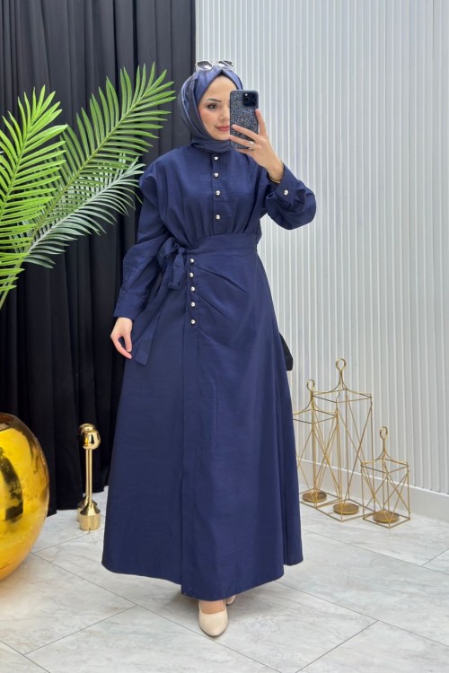Zarafet Elbise Lacivert  Lacivert