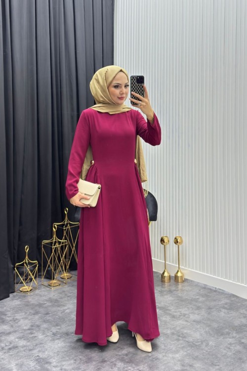 Zarif Elbise Bordo Bordo