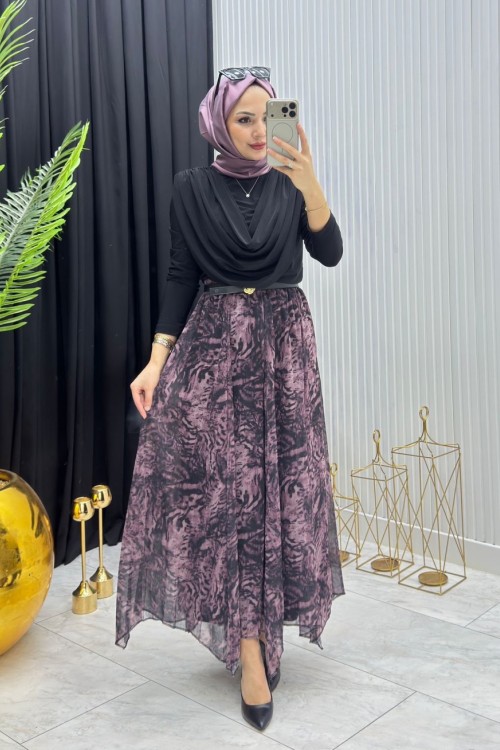 Zarif Etek Mor Mor