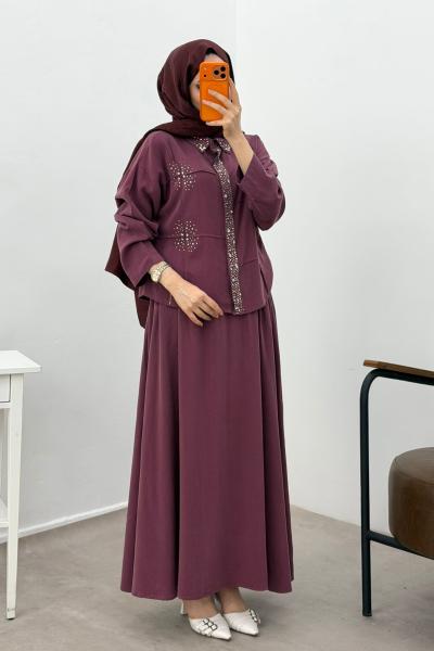 Gül Tensel Etekli Takım