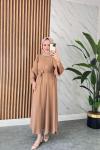 Zaren Krep Taşlı Abaya
