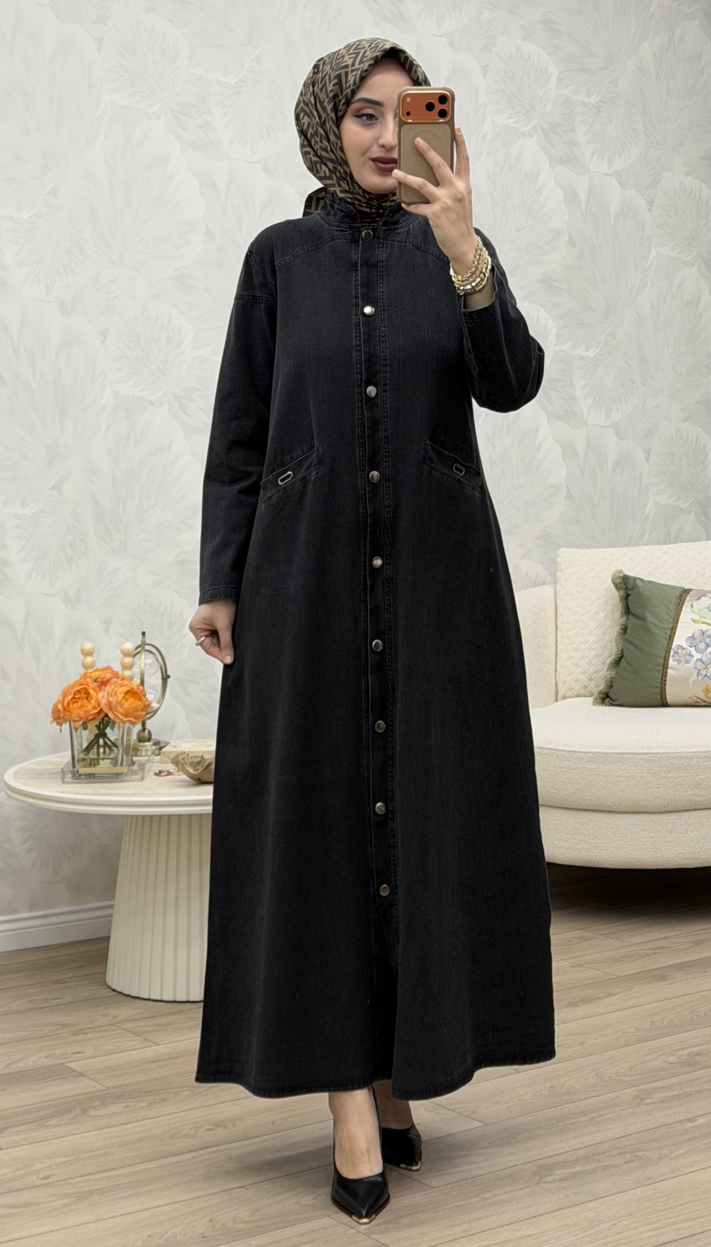 Göksu Ferace Elbise Füme