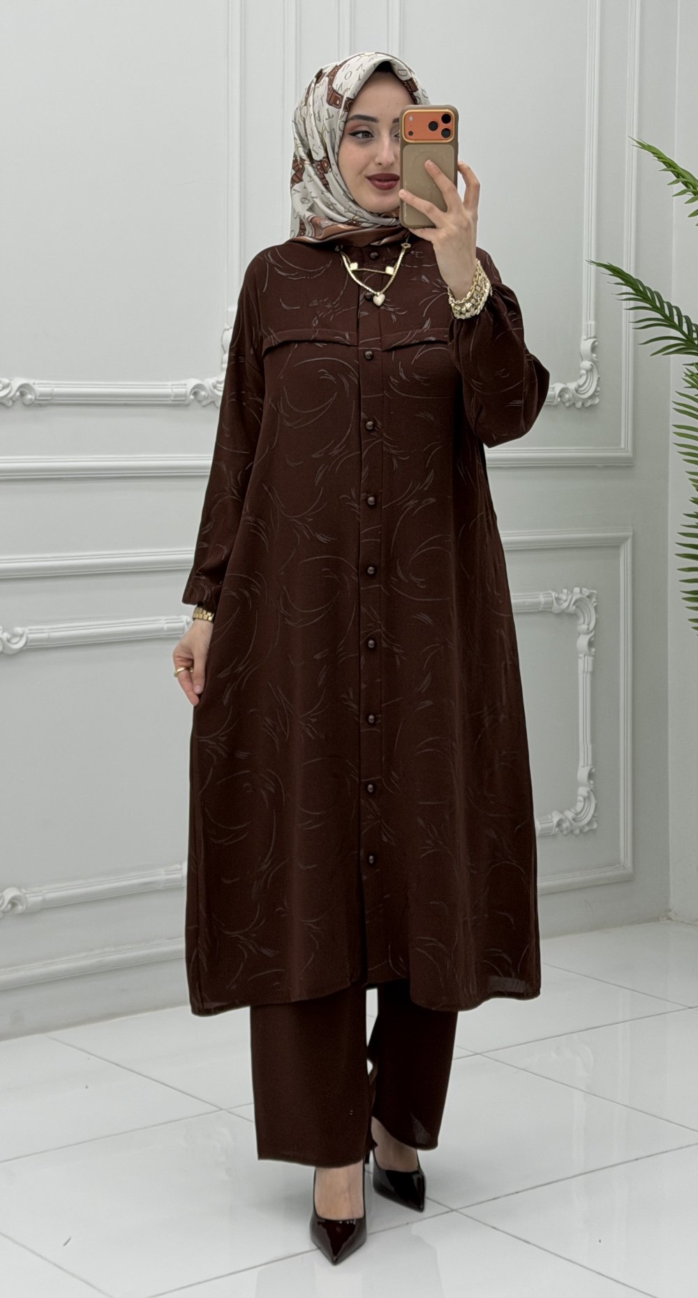 Aliye Takım Kahverengi