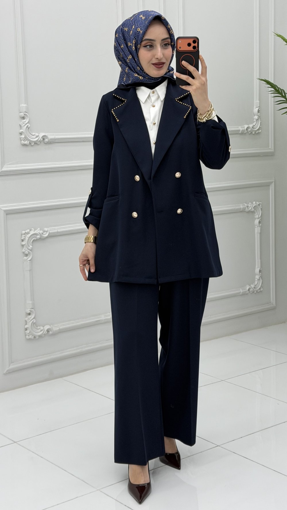 Diana Ceket Takım Lacivert